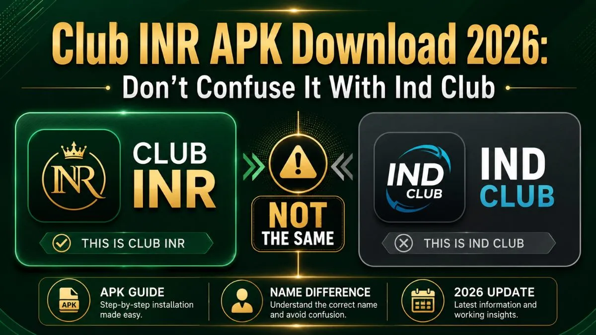 Club INR APK download guide showing the official download link, login process, and promo code status for Indian users