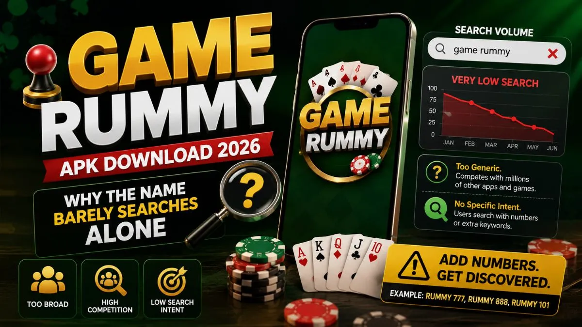 Game Rummy APK download guide showing the official download link, login process, and promo code status for Indian users