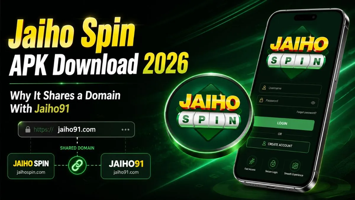 Jaiho Spin APK download guide showing the official download link, login process, and promo code status for Indian users
