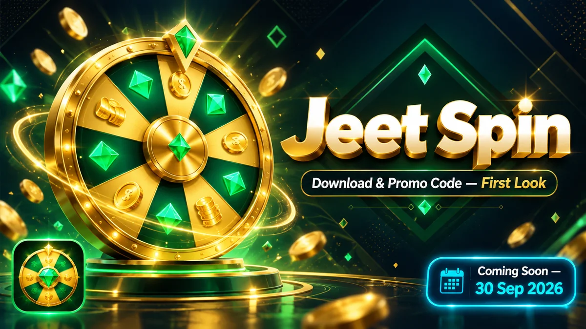 Jeet Spin download guide showing launch date, promo code status, and first look for Indian users