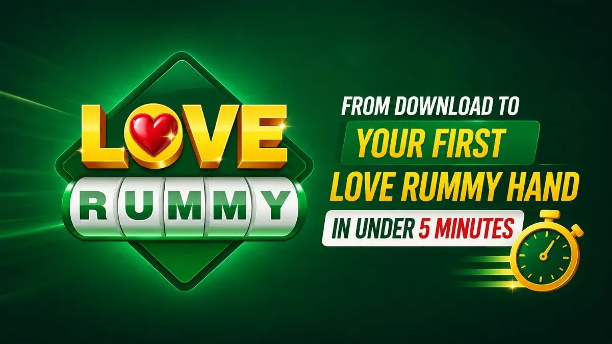 Love Rummy APK download guide showing the official download link, login process, and promo code status for Indian users