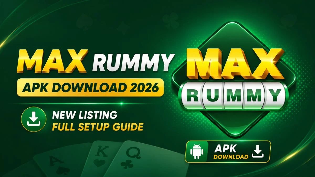 Max Rummy APK download guide showing the official download link, login process, and promo code status for Indian users