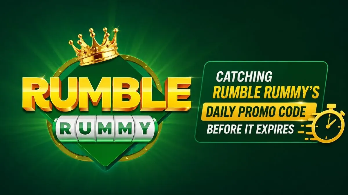 Rumble Rummy APK download guide showing the official download link, login process, and promo code status for Indian users