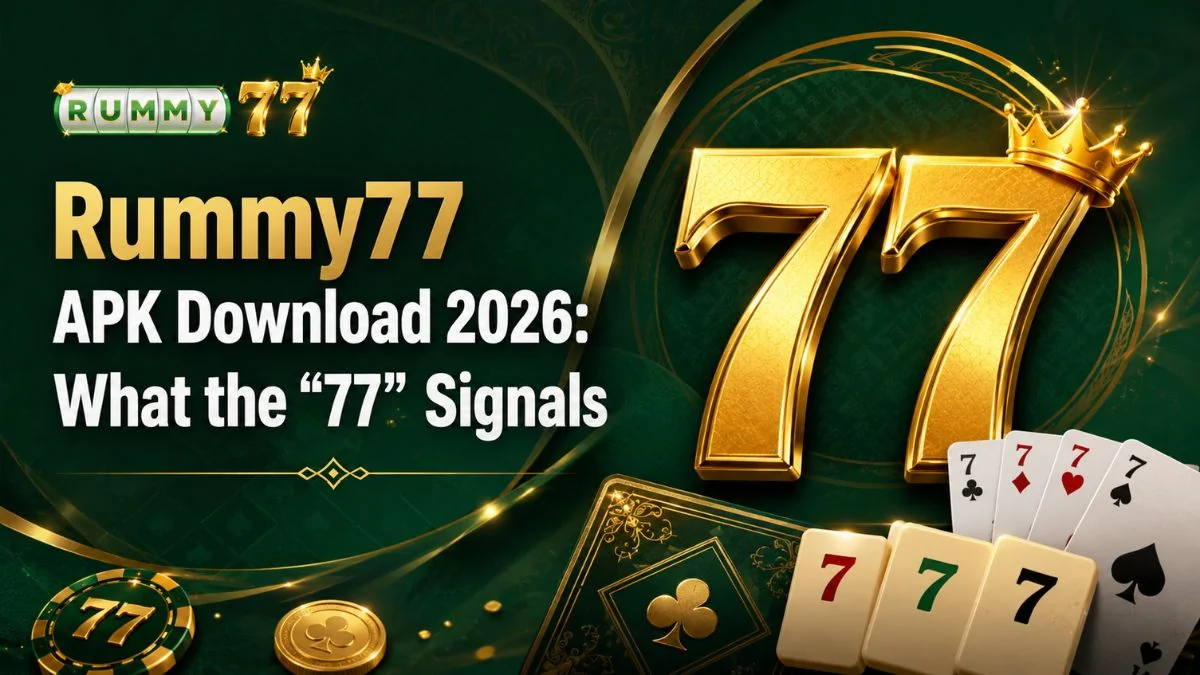Rummy77 APK download guide showing the official download link, login process, and promo code status for Indian users