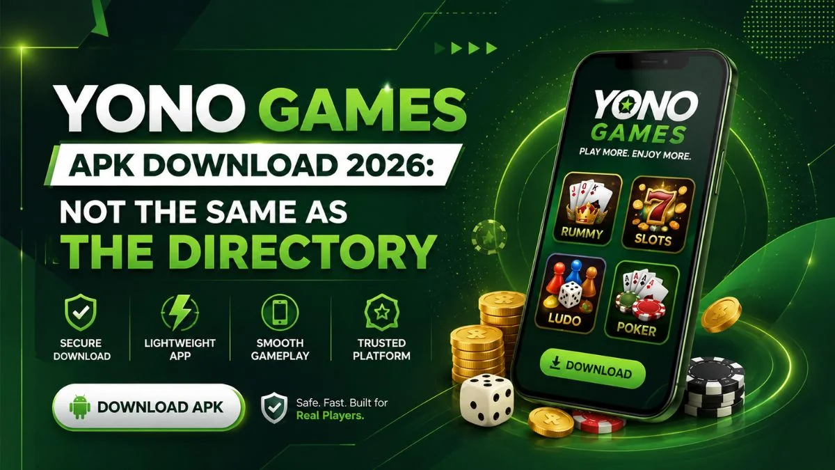 Yono Games APK download guide showing the official download link, login process, and promo code status for Indian users